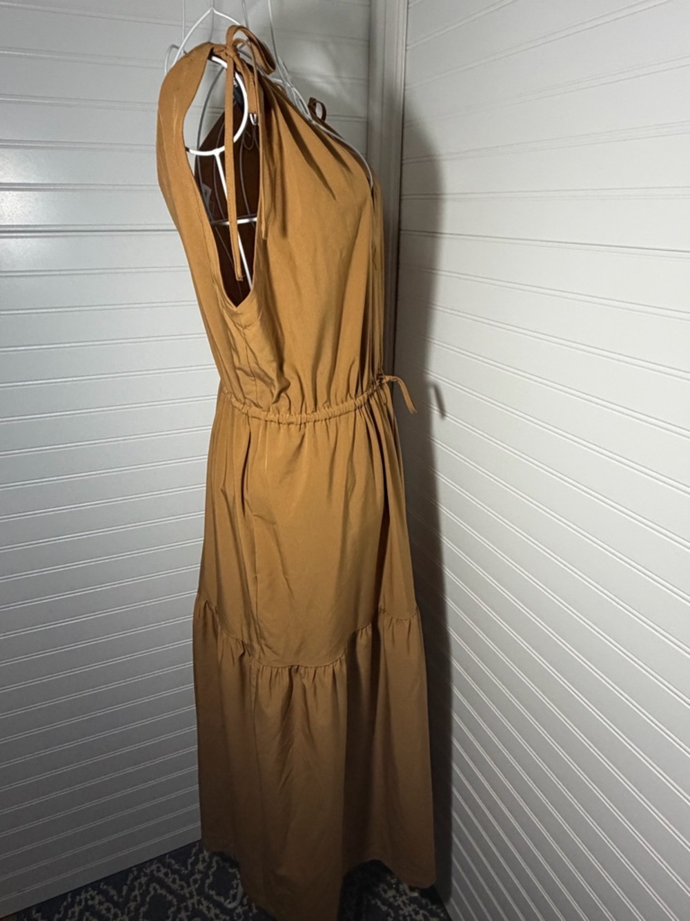 Calvin Klein Deep Tan Maxi Dress - Picture 3 of 11